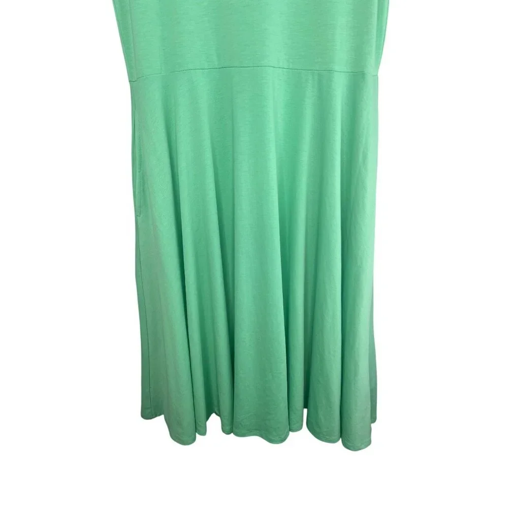 Lularoe Nicki Mint Green Sleeveless Fit & Flare A-Line Dress Womens Large - Picture 12 of 16